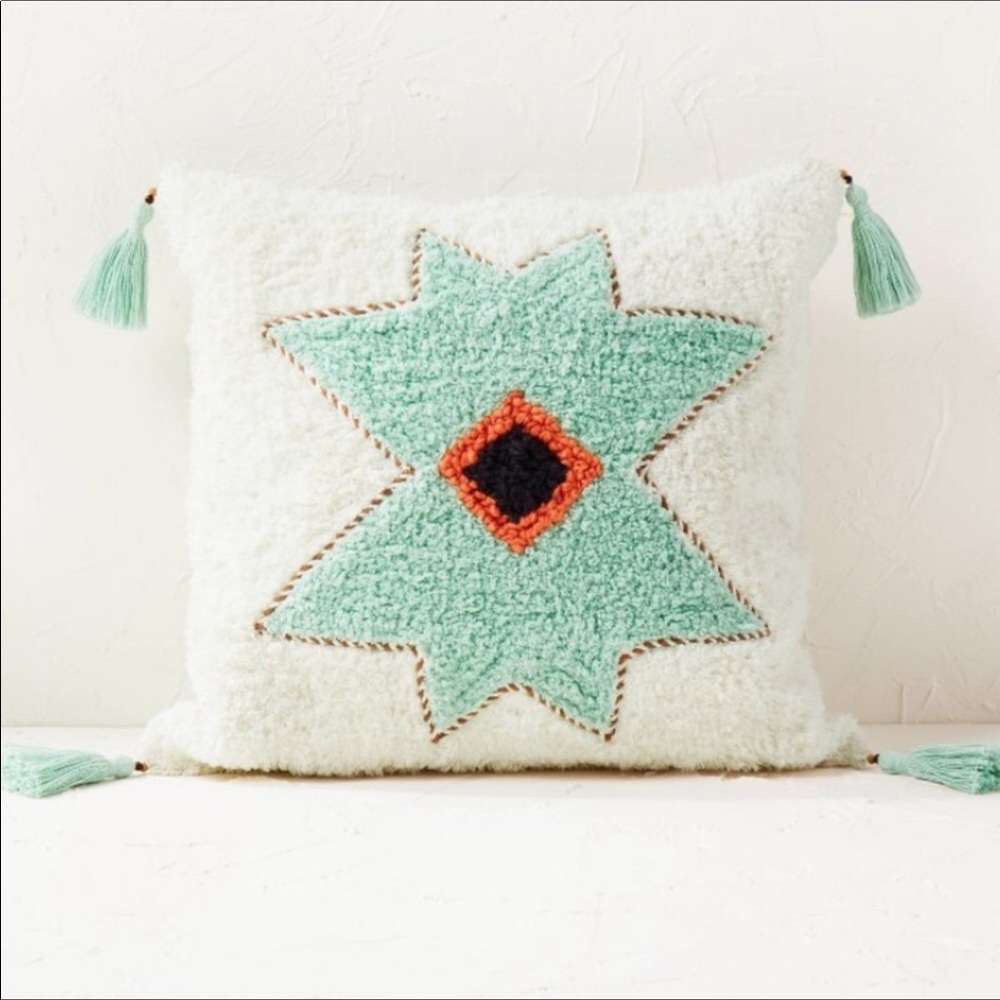 Geometric medallion tufted square pillow by Opalhouse